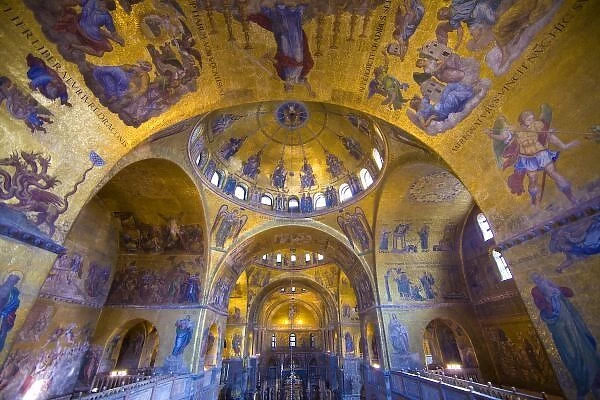 Italy, Venice. Interior of St. Marks Cathedral. Credit as: Jim Zuckerman  /  Jaynes