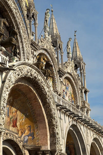 Italy; Venice. Saint Marks Basilica is the most famous church in Venice