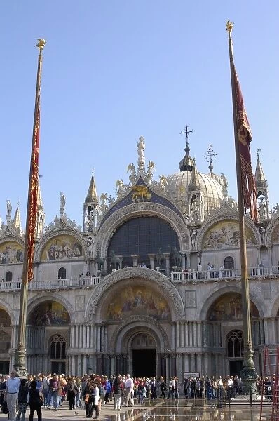 Italy, Venice, St. Marks Basilica in St. Marks Square