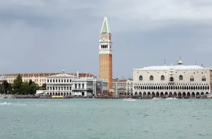 Framed Print : Italy, Venice. St. Marks Square on the Grand Canal