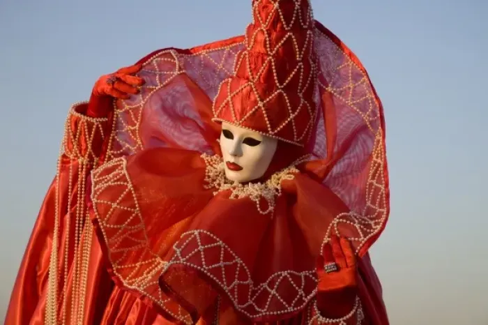 Framed Print : Italy, Venice. Woman dressed in costume for annual Carnival festival Framed Print : Italy, Venice. Woman dressed in costume for annual Carnival festival