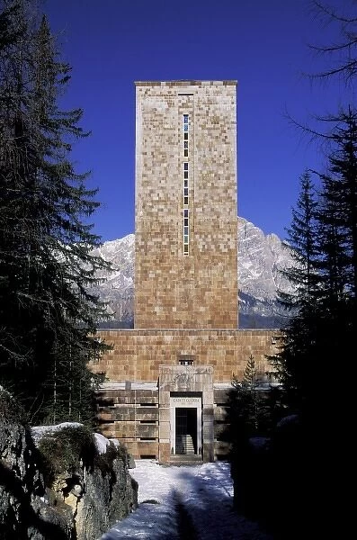 Italy, Venitia, Cortina D Ampezzo. Italian War Memorial