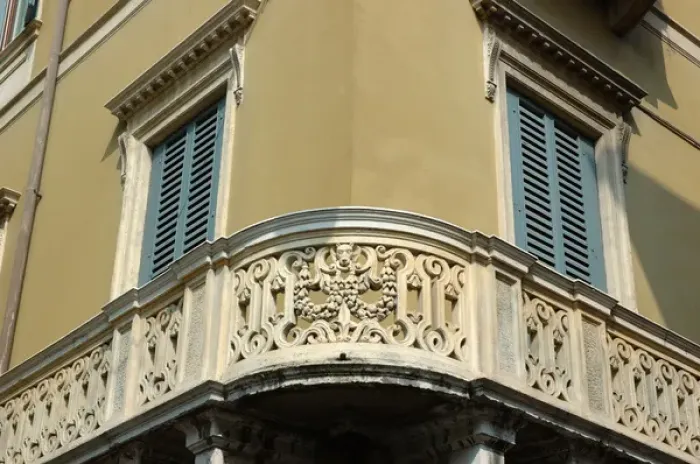 Framed Print : 04. Italy, Verona, architectural detail in historic town center Framed Print : 04. Italy, Verona, architectural detail in historic town center