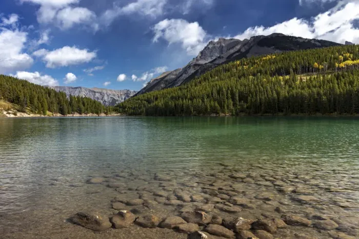 Framed Print : Two Jack Lake in Banff National Park, Canada Framed Print : Two Jack Lake in Banff National Park, Canada