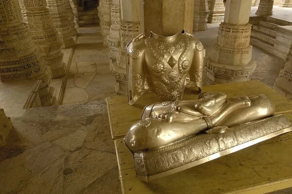 Jain Temple. 15th century Adinatha Temple at Ranakpur. Rajasthan. SW INDIA