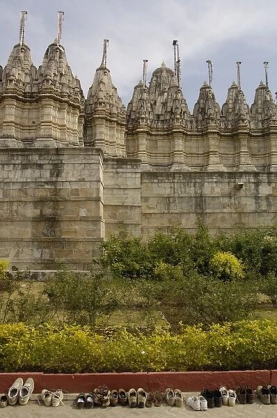 Jain Temple. 15th century Adinatha Temple at Ranakpur. Rajasthan. SW INDIA