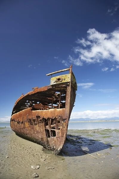Janie Seddon Shipwreck, Motueka, Nelson Region, South Island, New Zealand