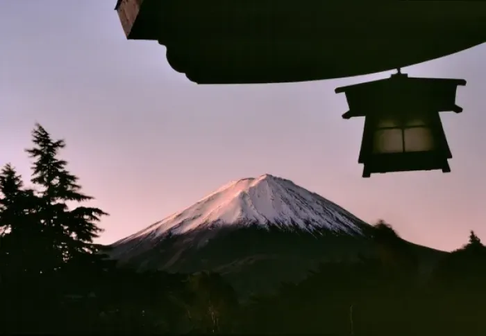 Framed Print : Japan, Honshu, Yamanashi Pref. Fuji-Hakone-Izu NP. Sunrise brings a subtle glow to Mt Framed Print : Japan, Honshu, Yamanashi Pref. Fuji-Hakone-Izu NP. Sunrise brings a subtle glow to Mt