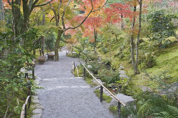 Japan, Kyoto, Arashiyama, Sagano, Tenryuji Temple Garden