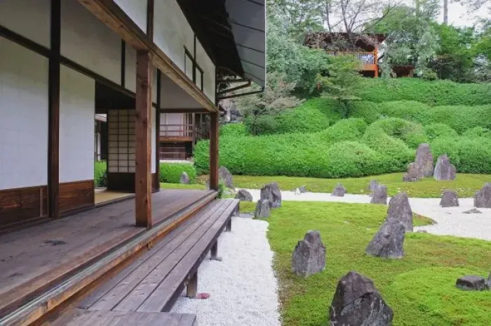 Framed Print : Japan, Kyoto. Stone garden in silence Framed Print : Japan, Kyoto. Stone garden in silence