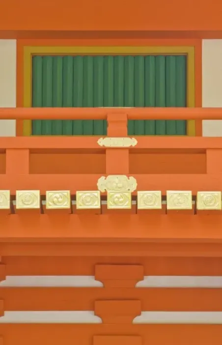 Framed Print : Japan, Kyoto, Yasaka Shrine Gate Detail