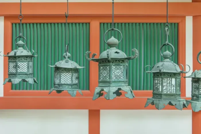 Framed Print : Japan, Nara, Kasuga Shrine Lanterns