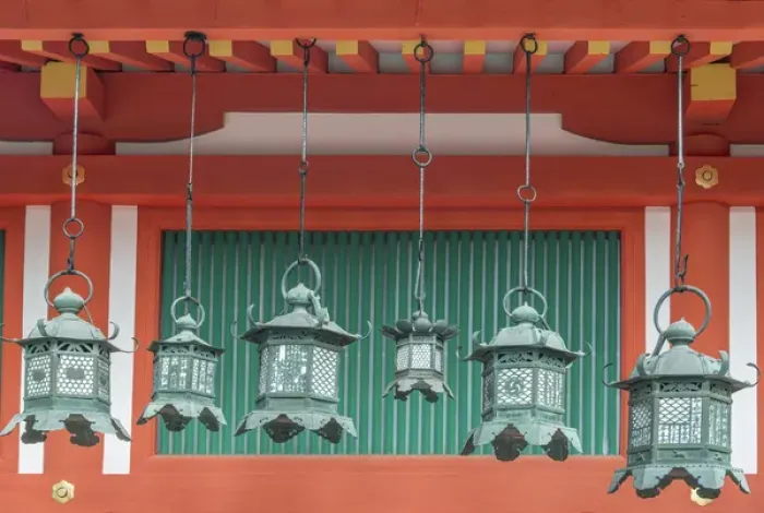 Framed Print : Japan, Nara, Kasuga Shrine Lanterns