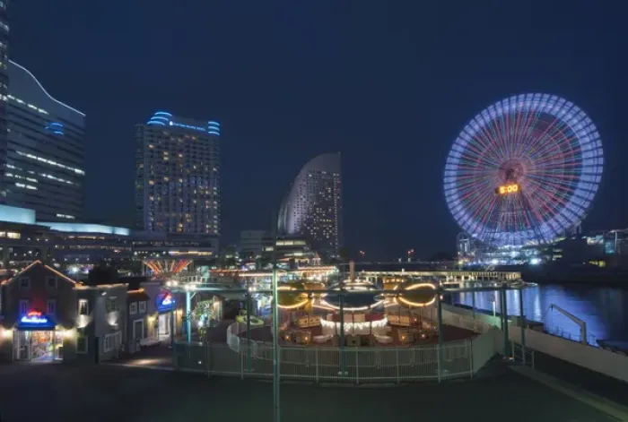 Framed Print : Japan, Yokohama, Minato Mirai at Twilight