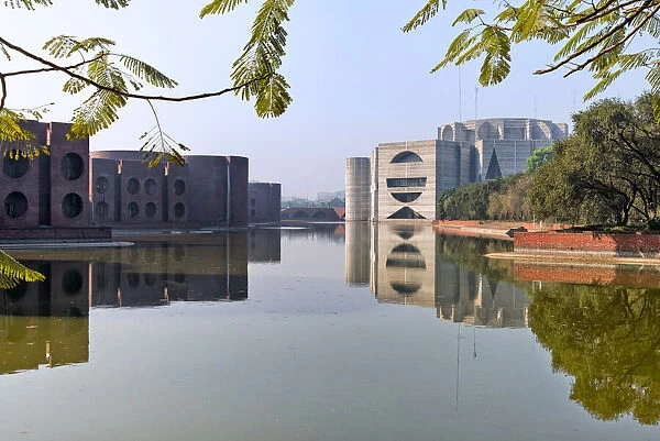 Jatiya Sangsad Bhaban (National Parliament House) designed by Louis Kahn, Dhaka