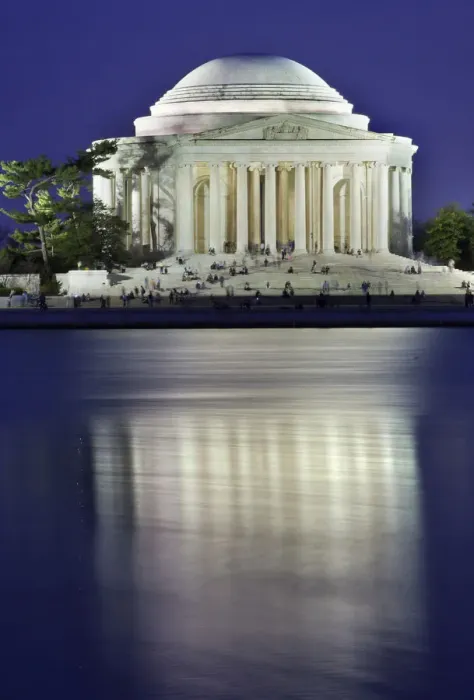 Framed Print : Jefferson Memorial and Tidal Basin in April Framed Print : Jefferson Memorial and Tidal Basin in April