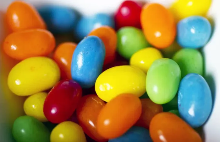 Framed Print : Jellybeans in bowl Framed Print : Jellybeans in bowl
