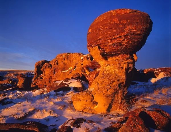 Jerusalem Rocks in Winter near Sweetgrass Montana