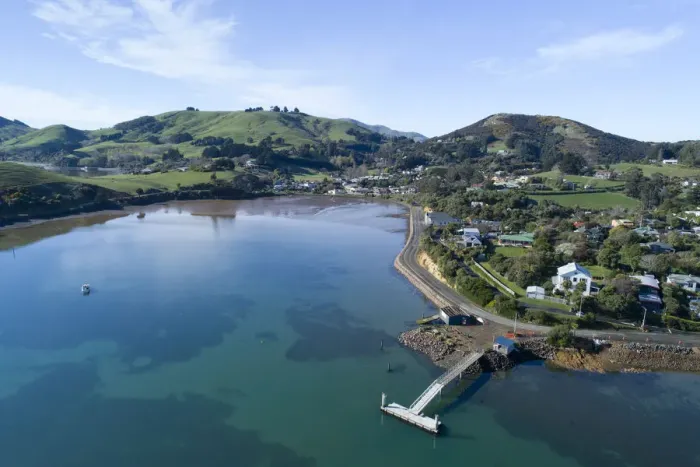 Framed Print : Jetty, Portobello, Otago Peninsula, and Otago Harbour, Dunedin, South Island, New Framed Print : Jetty, Portobello, Otago Peninsula, and Otago Harbour, Dunedin, South Island, New