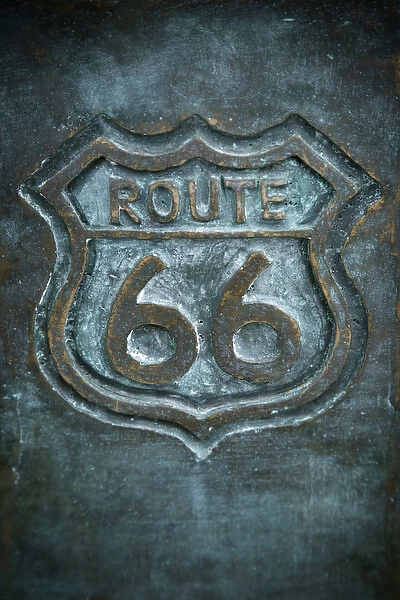 Joliet, Illinois, USA. Route 66 sign