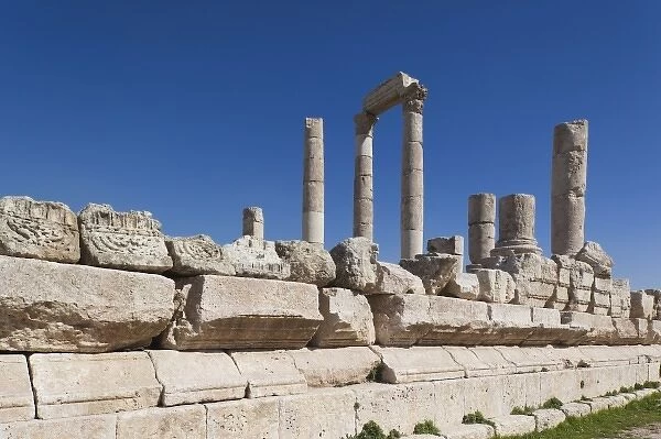Jordan, Amman, The Citadel, Roman-era Temple of Hercules