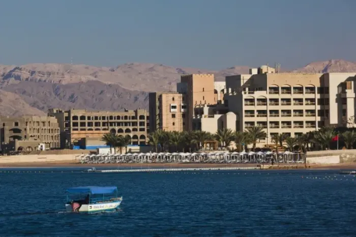Framed Print : Jordan, Aqaba, hotels on the Red Sea Framed Print : Jordan, Aqaba, hotels on the Red Sea