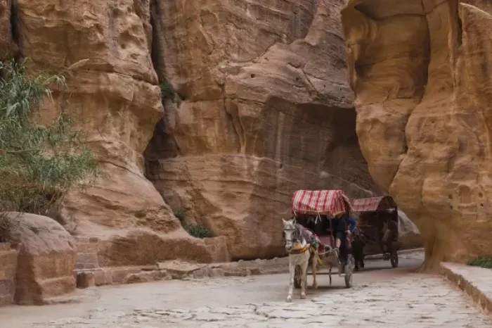 Framed Print : Jordan, Petra-Wadi Musa, Ancient Nabatean City of Petra, horse taxi in the Siq Framed Print : Jordan, Petra-Wadi Musa, Ancient Nabatean City of Petra, horse taxi in the Siq