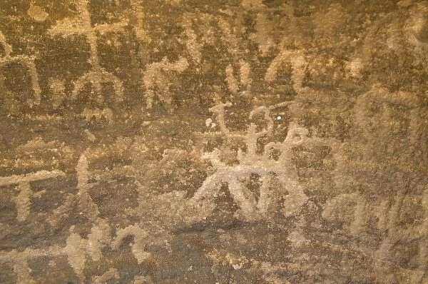 Jordan, Wadi Rum desert, Thamudic Inscriptions
