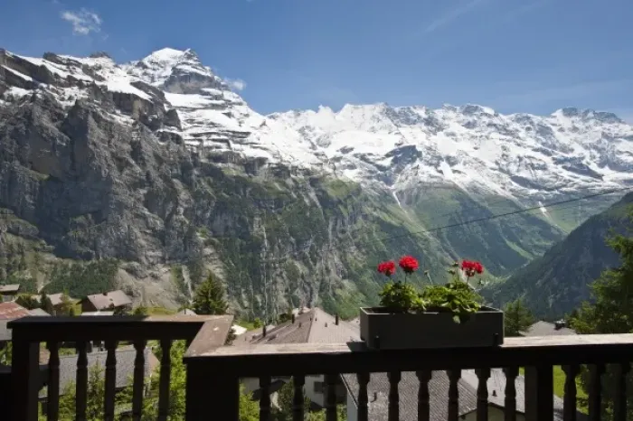 Framed Print : Jungfrau Region, Switzerland. Jungfrau massif from Murren Framed Print : Jungfrau Region, Switzerland. Jungfrau massif from Murren