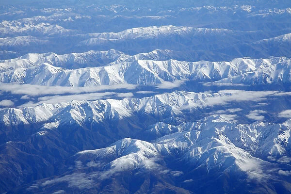 Kaikoura Ranges, South Island, New Zealand - aerial