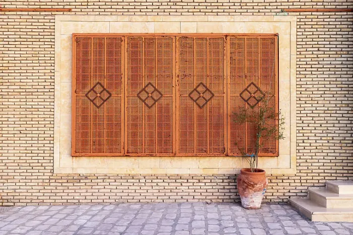 Framed Print : Kairouan, Tunisia. Metal screened window in the city of Kairouan Framed Print : Kairouan, Tunisia. Metal screened window in the city of Kairouan