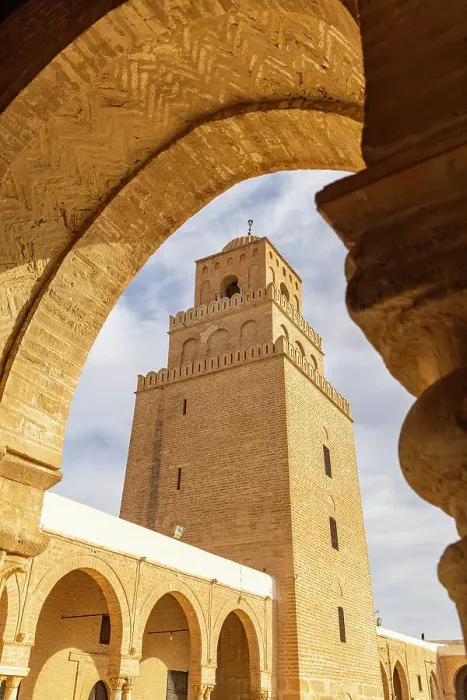 Framed Print : Kairouan, Tunisia. Minaret of the Great Mosque of Kairouan
