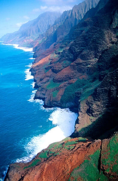 Kanapali Coast on the island of Kauai, Hawaii. hawaii, south pacific, island