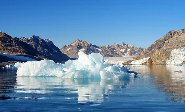 Karale glacier in the Sermiligaaq Fjord, Ammassalik, Danish Territory