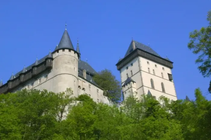 Framed Print : Karlstejn Castle, central Bohemia, Czech Republic