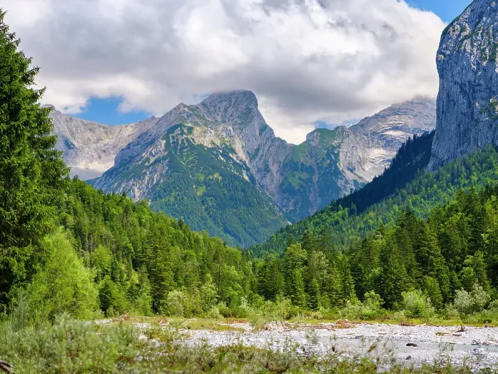 Framed Print : Karwendel Mountains near Eng Alpe in the valley of Rissbach Creek in Tyrol, Austria Framed Print : Karwendel Mountains near Eng Alpe in the valley of Rissbach Creek in Tyrol, Austria