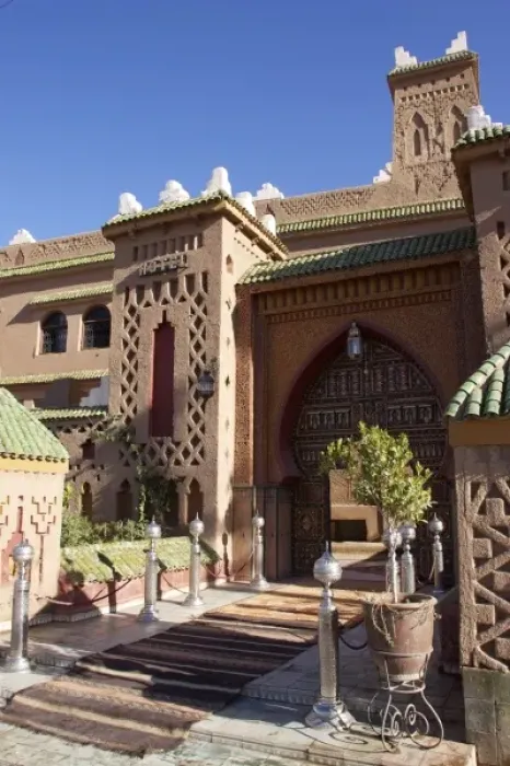 Framed Print : Kasbah Hotel and Restaurant: entrance Framed Print : Kasbah Hotel and Restaurant: entrance