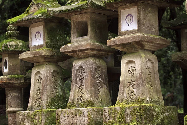 Kasuga-Taisha Shrine in Nara, Japan is famous for its large number of ancient stone