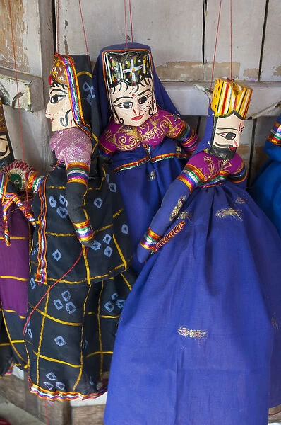 Kathputli, traditional Rajasthani puppets, Pushkar, Rajasthan, India