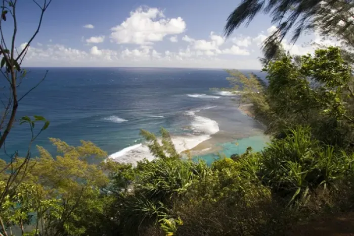 Framed Print : Kauai, Hawaii. The Kalalau Trail on the North Shore, is Kauais best known Framed Print : Kauai, Hawaii. The Kalalau Trail on the North Shore, is Kauais best known