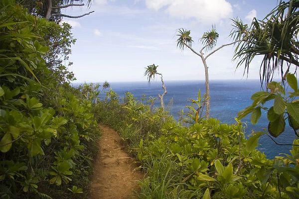 Kauai, Hawaii. The Kalalau Trail on the North Shore, is Kauais best known