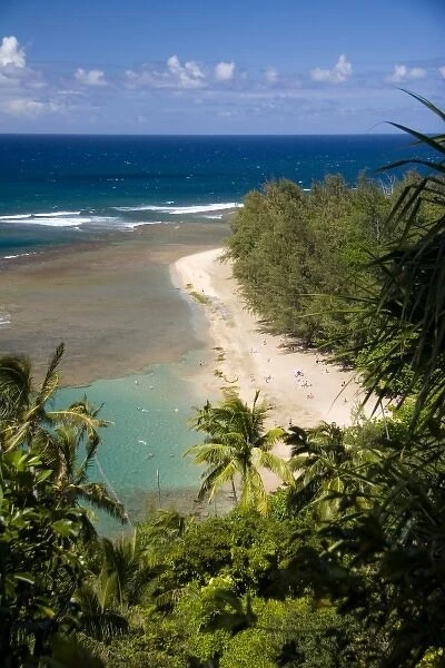Kauai, Hawaii. The Kalalau Trail on the North Shore, is Kauais best known