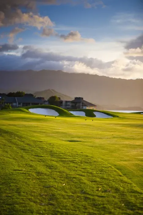 Framed Print : Kauai, Hawaii, USA. The Makai golf course in Princeville is set along a stunning Framed Print : Kauai, Hawaii, USA. The Makai golf course in Princeville is set along a stunning