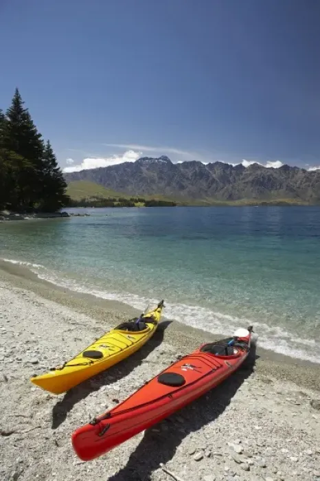 Framed Print : Kayak and The Remarkables, Lake Wakatipu, Queenstown, South Island, New Zealand Framed Print : Kayak and The Remarkables, Lake Wakatipu, Queenstown, South Island, New Zealand