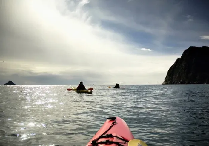 Framed Print : Kayaking Resurrection Bay, Kenai Fjords National Park