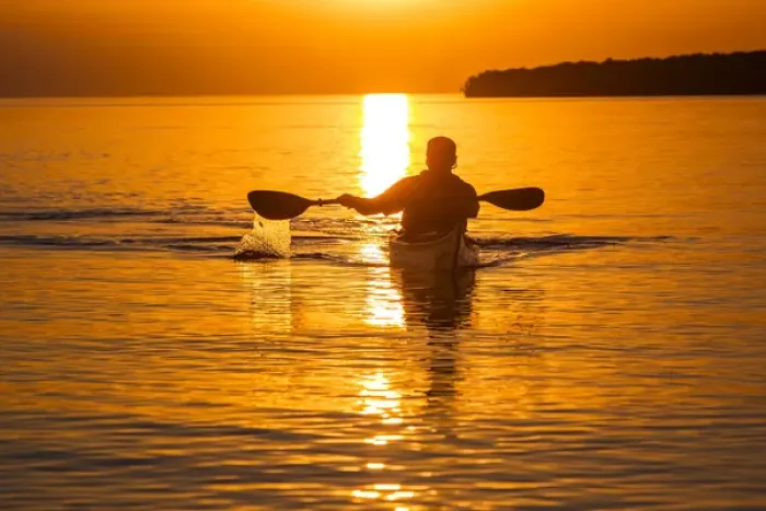 Framed Print : Kayaking at sunset in the Apostle Islands National Lakeshore of Lake Superior near Bayfield Framed Print : Kayaking at sunset in the Apostle Islands National Lakeshore of Lake Superior near Bayfield
