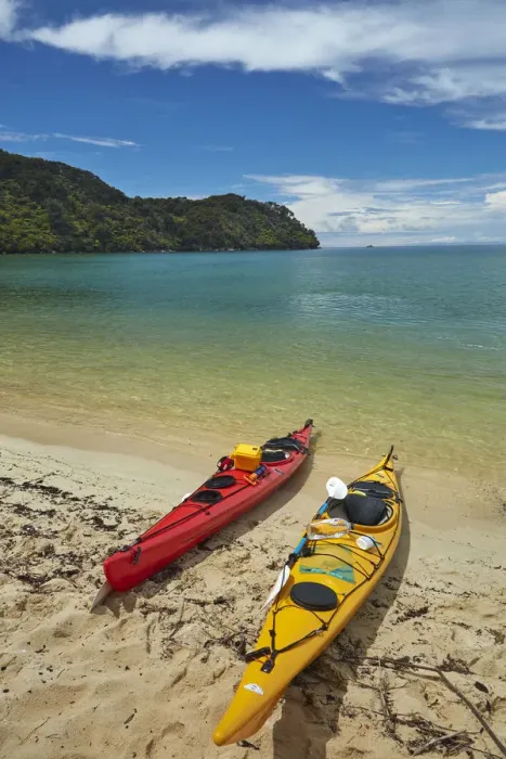 Framed Print : Kayaks, Bark Bay, Abel Tasman National Park, Nelson Region, South Island, New Zealand Framed Print : Kayaks, Bark Bay, Abel Tasman National Park, Nelson Region, South Island, New Zealand