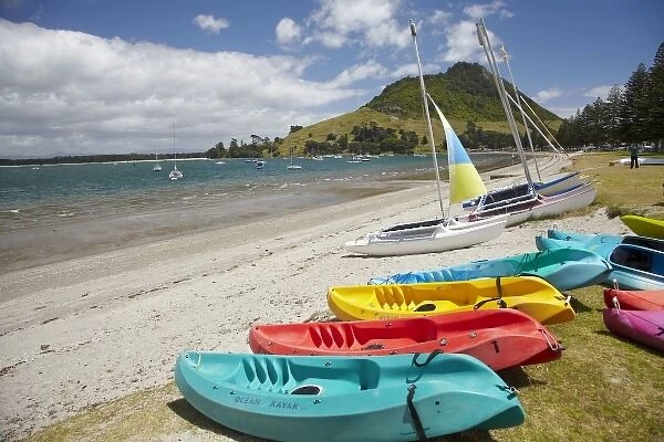 Kayaks, Mount Maunganui, Tauranga, Bay of Plenty, North Island, New Zealand