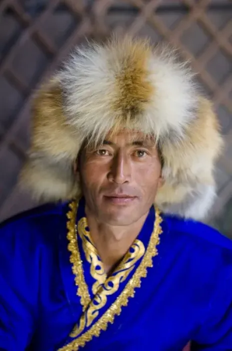 Framed Print : Kazakh man at Altai Eagle Festival. Xyahncye (MR) Framed Print : Kazakh man at Altai Eagle Festival. Xyahncye (MR)