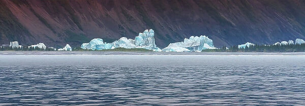 Kenai Peninsula, icebergs dotting the landscape